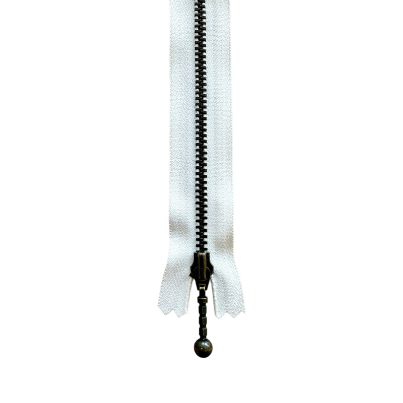 YKK Kiinteä Vetoketju Antiikkimessinki 4 mm 15 cm 841