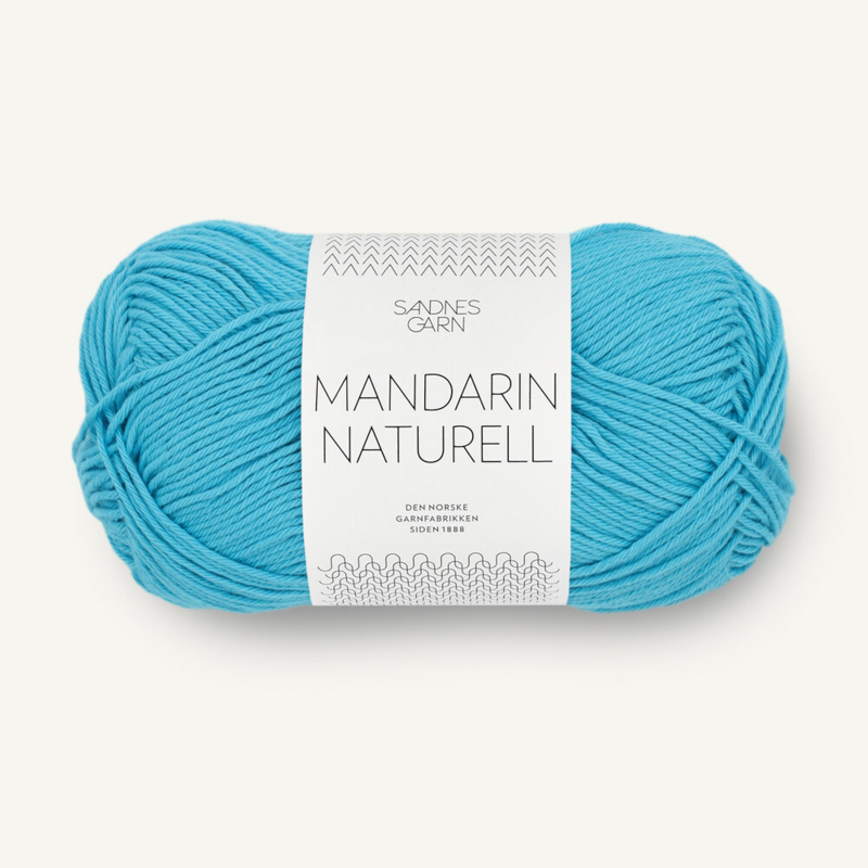 Sandnes Mandarin Naturell 6315 Turkoosi