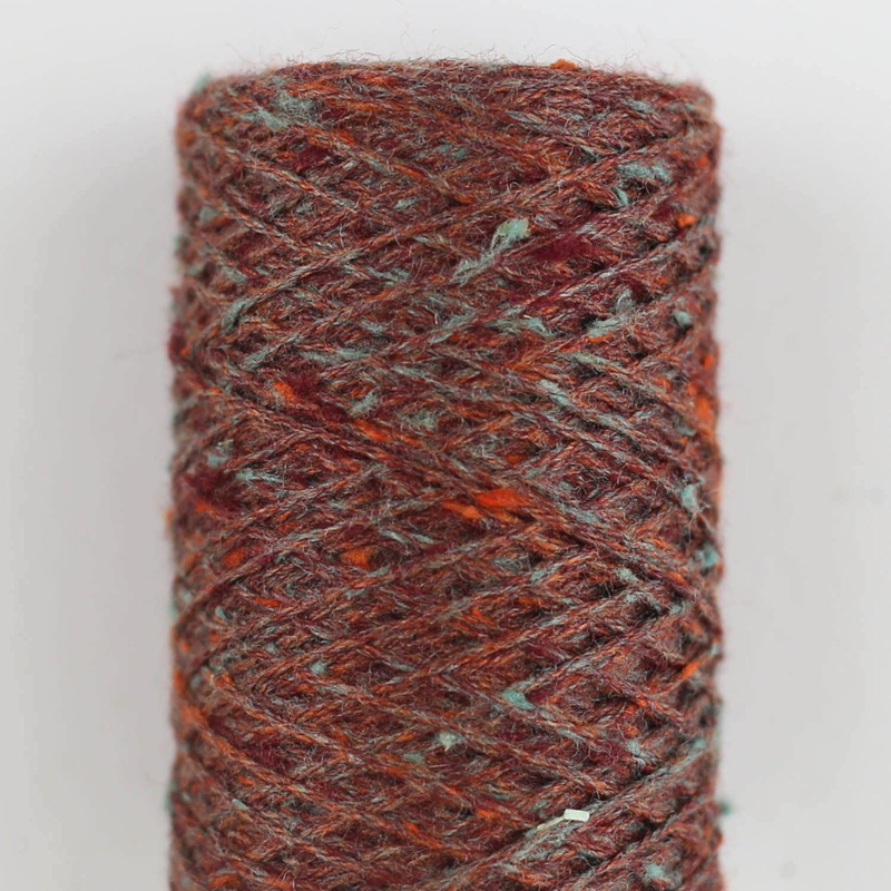 Tussah Tweed sp09 Ruoste-aqua-mix