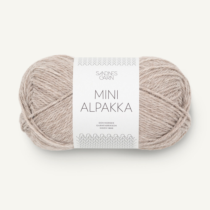 Sandnes Mini Alpakka 2650 Harmaanbeige meleerattu