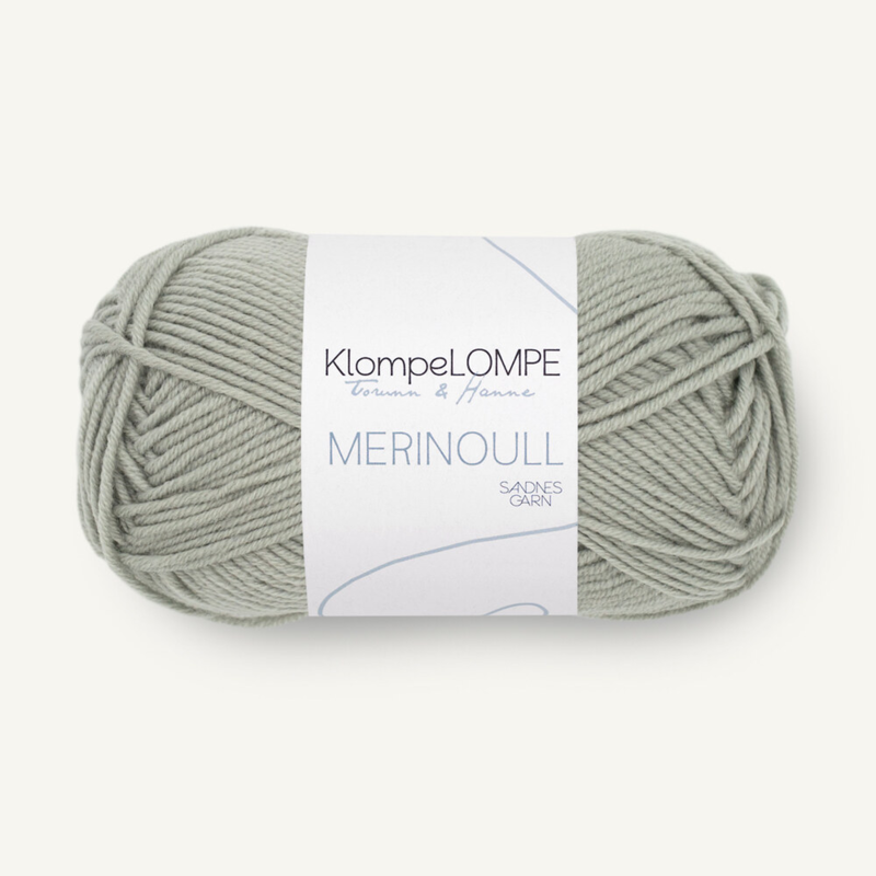 Sandnes KlompeLompe Merinoull 9040 Puuterinvihreä