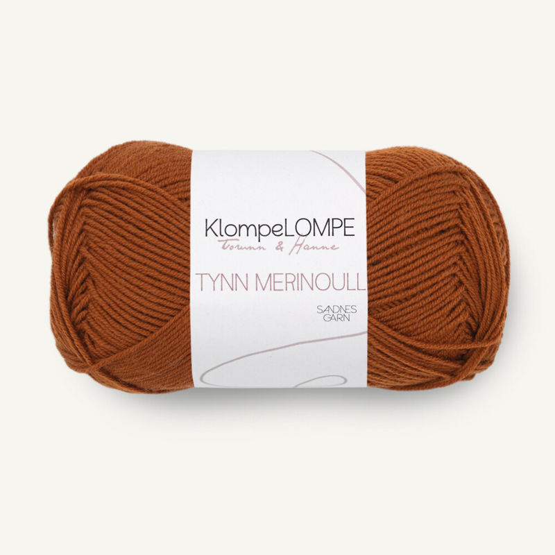 Sandnes KlompeLompe Tynn Merinoull 3064 Kanelitanko