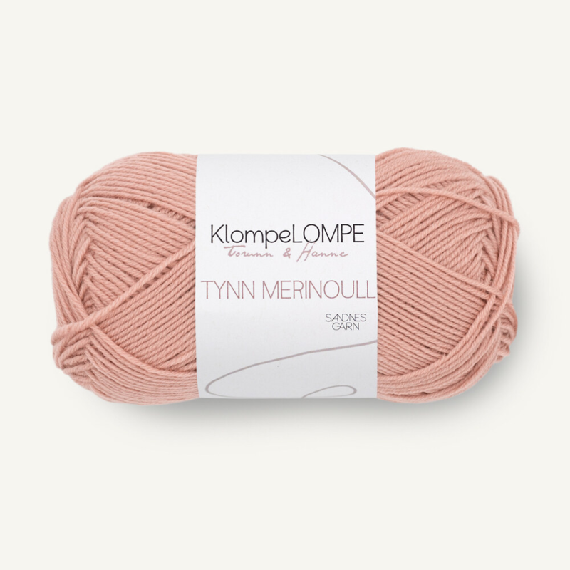 Sandnes KlompeLompe Tynn Merinoull 3332 Puuterinruskea