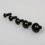 Turvasilmukka lukkorenkaalla, musta (2 kpl)