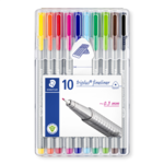 STAEDTLER Triplus fineliner 334 värimerkit, 10 kpl