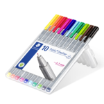 STAEDTLER Triplus fineliner 334 värimerkit, 10 kpl