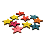 HobbyArts Pull Buttons Star, 10 kpl.