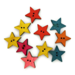 HobbyArts Pull Buttons Star, 10 kpl.