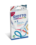 Giotto Turbo Glitter Tussit, 8 kpl