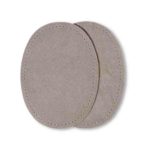 Prym Albuelapper Imiteret Ruskind 10x14 cm 381 Lys grå