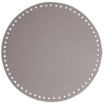 Go Handmade TaskeKurve Base, PU Læder, Rund, 25 cm 22380 Beige