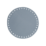 Go Handmade TaskeKurve Base, PU Læder, Rund, 17 cm 22392 Blå