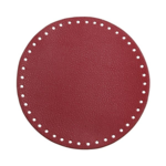 Go Handmade TaskeKurve Base, PU Læder, Rund, 20 cm 22390 Hindbær