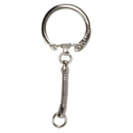 Nøgleringe med kæde, 25 stk