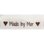 Go Handmade Kudottu Etiketti, Kaksipuolinen, 50 x 11,5 mm, 10 kpl Made By Mor