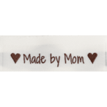 Go Handmade Kudottu Etiketti, Kaksipuolinen, 50 x 11,5 mm, 10 kpl Made By Mom