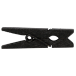Minitøjklemmer, 35 x 7 x 9 mm, 20 stk Sort