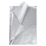 Silkepapir, 50 x 70 cm, 14 g, 25 ark Sølv