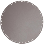 Go Handmade TaskeKurve Base, PU læder, Rund, 35 cm 22410 Beige