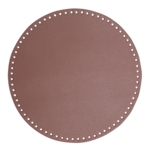 Go Handmade TaskeKurve Base, PU læder, Rund, 30 cm 22403 Lavendel