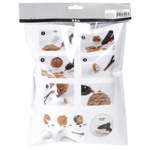 Kogler af læderpapir 8 cm, 3 stk