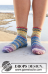 209-19 Festival Socks by DROPS Design