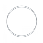 Metalring Grå/blå 2 stk