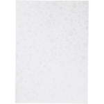 Papir, A4, svagt sølvprint, hvid