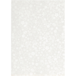 Papir, A4, svagt sølvprint, råhvid