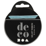 Velourbånd 10 m Lyseblå