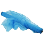 Nylon Organza stof, 10 m Turkis