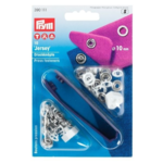 Prym Jersey Trykknapper med Værktøj Hvid, 10 mm