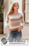 213-32 Sahara Rose Sweater by DROPS Design