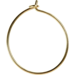 Creoler 20 mm, 8 stk Forgyldt