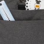 Garntaske stor, mørkegrå