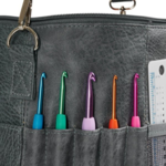 Skuldertaske til garn lille, grå