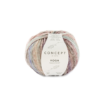 Katia Yoga 207 Turkoosi-ruskea-fuksia