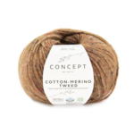Katia Cotton-Merino Tweed 505 Ruskea
