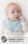 45-16 Cables and Cuddles Bib by DROPS Design