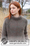 244-4 Forest Trails Sweater by DROPS Design