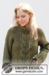 244-32 Moss Vine Sweater by DROPS Design