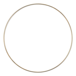 HobbyArts Metallirengas Kulta 25 cm