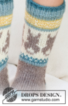 41-34 Dancing Bunny Socks by DROPS Design
