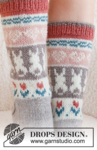 229-34 Dancing Bunny Socks by DROPS Design