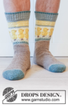 224-35 Dancing Chicken Socks by DROPS Design