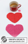 0-1622 Heart Coasters by DROPS Design