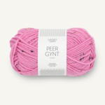 Sandnes Peer Gynt 4615 Vaaleanpunainen luonnonvärinen tweed
