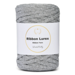 LindeHobby Ribbon Lurex 04 Grey Silver