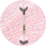 DMC Mouliné Light Effects E818 Helmiäinen puuterinroosa