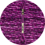 DMC Mouliné Light Effects E718 Metallinen ruusunmagenta